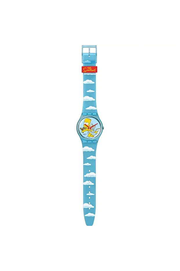 Swatch Unisex Analogue Quartz Movement Watch with Bio-sourced 34mm Case and Silicone Bracelet